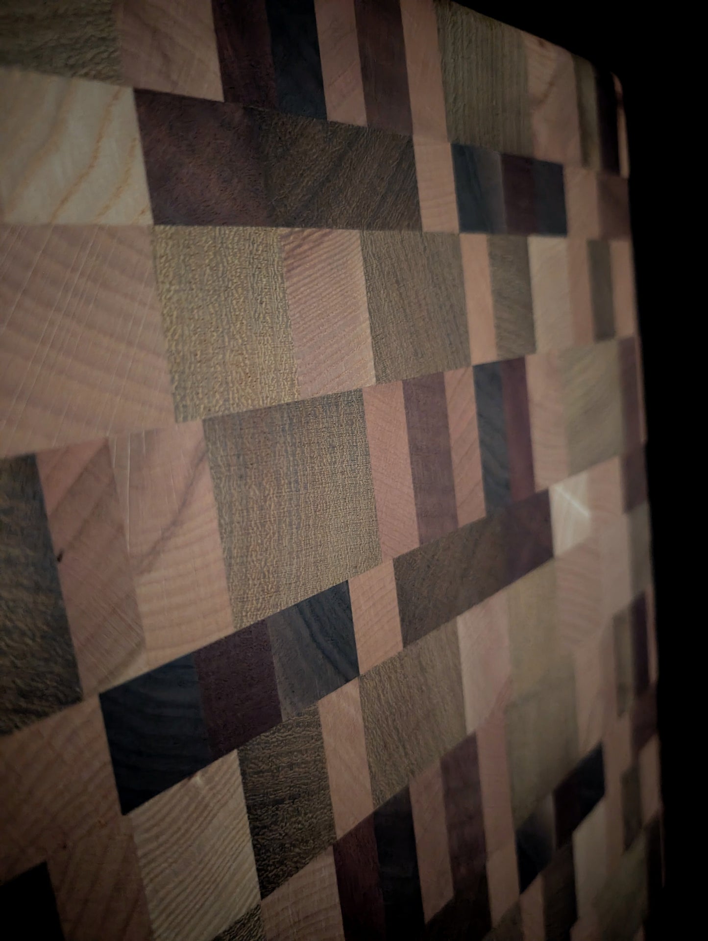 Mixed Hardwoods End Grain Cutting Board