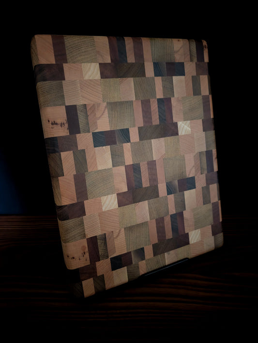 Mixed Hardwoods End Grain Cutting Board