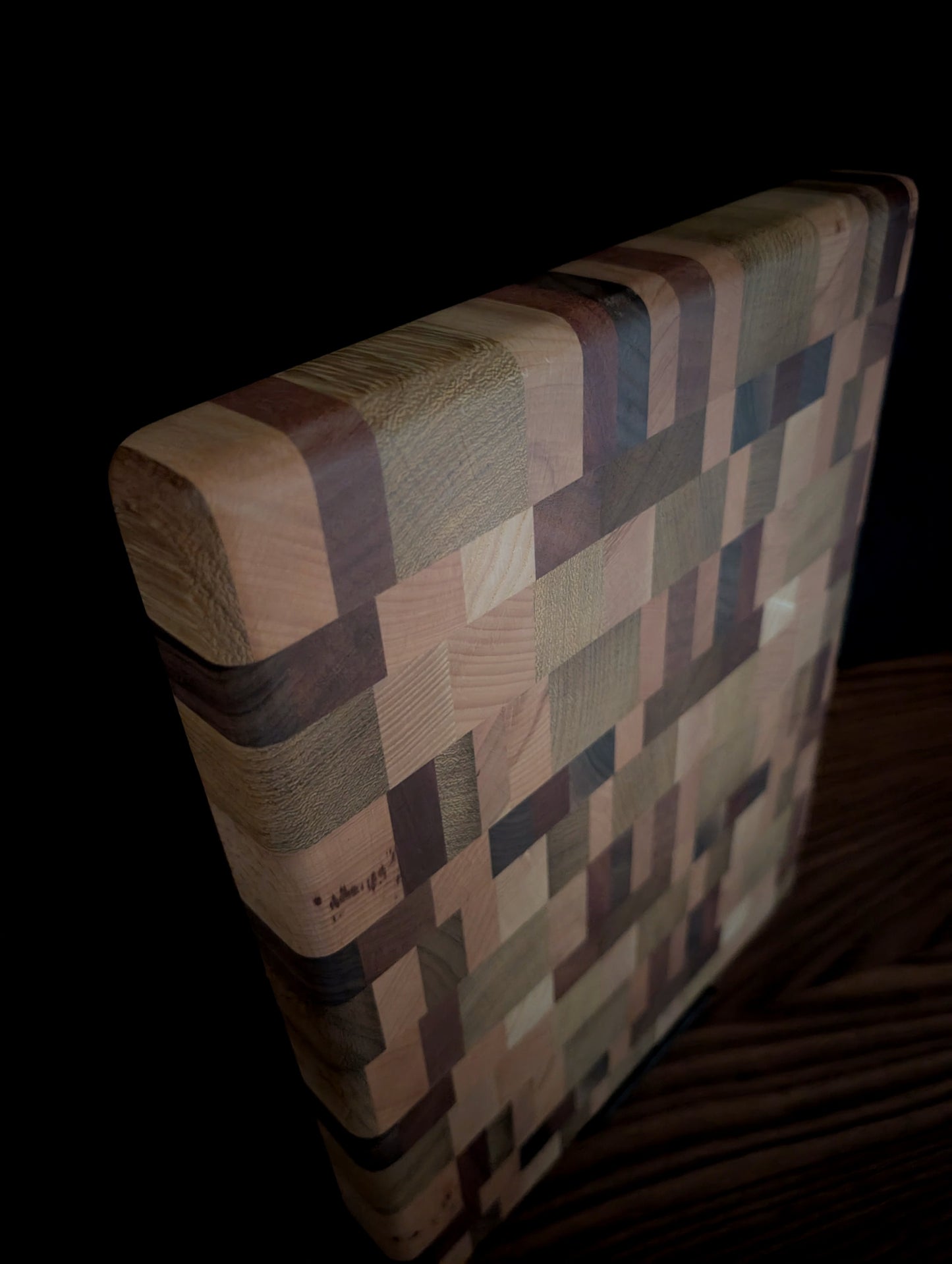 Mixed Hardwoods End Grain Cutting Board