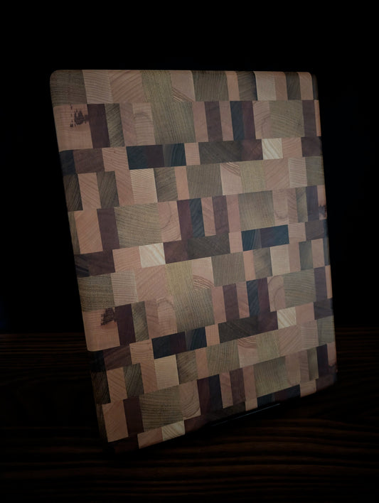 Mixed Hardwoods End Grain Cutting Board