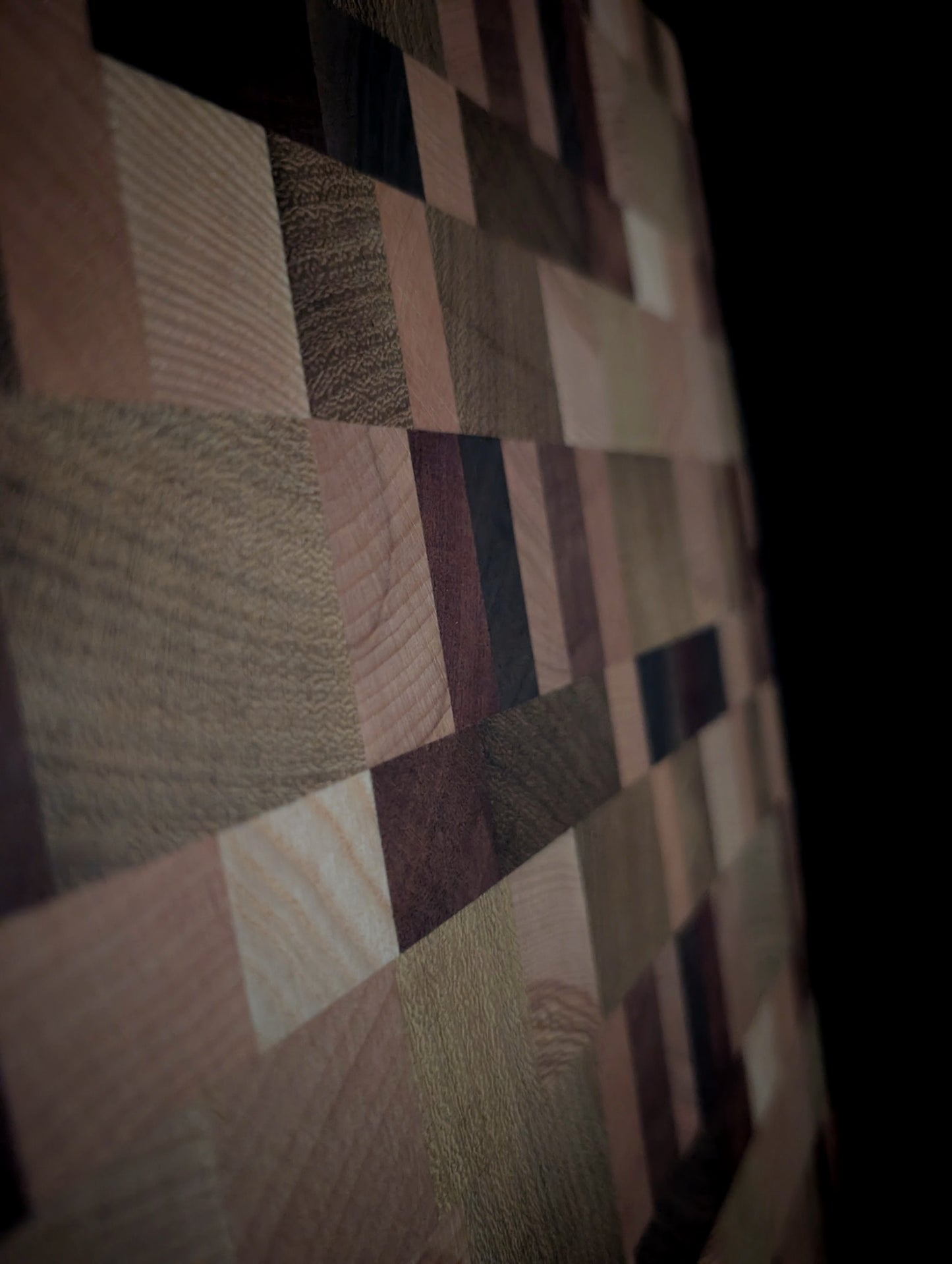 Mixed Hardwoods End Grain Cutting Board
